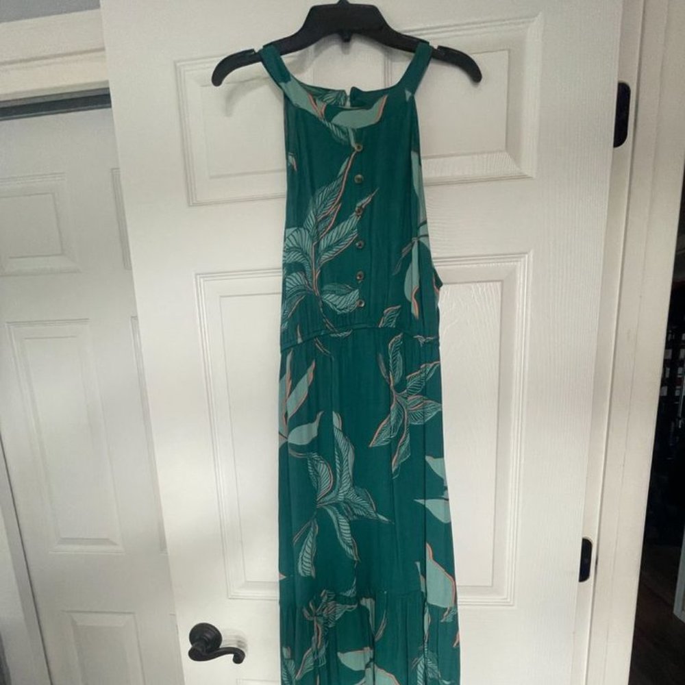 Roxy Tropical Pattern Maxi Dress